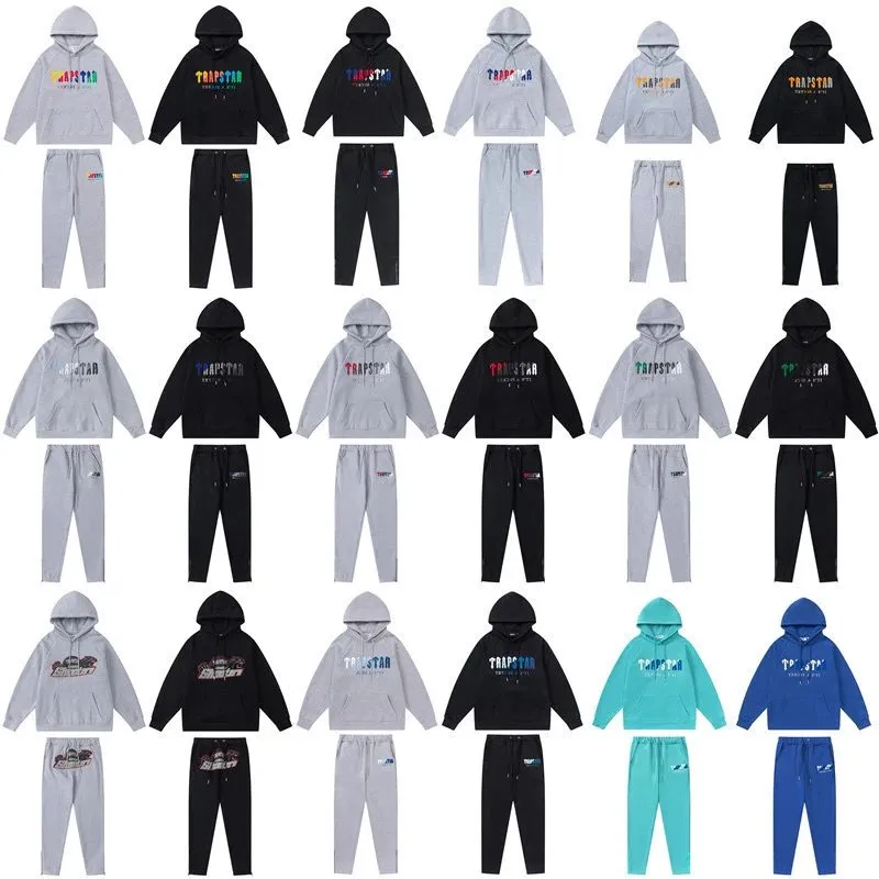 Top selling Trapst European and American fashion brand gradient letter tiger head print hooded sweat (62)